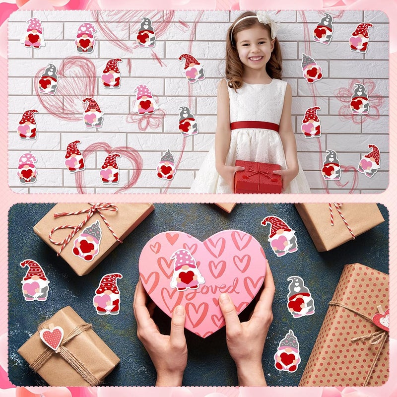 Zonon 90 Pcs Gnome Heart Cutouts Classroom Bulletin Board Decoration for Office Classroom Party Bulletin Board Wall Chalkboard Home Decor - Image 5